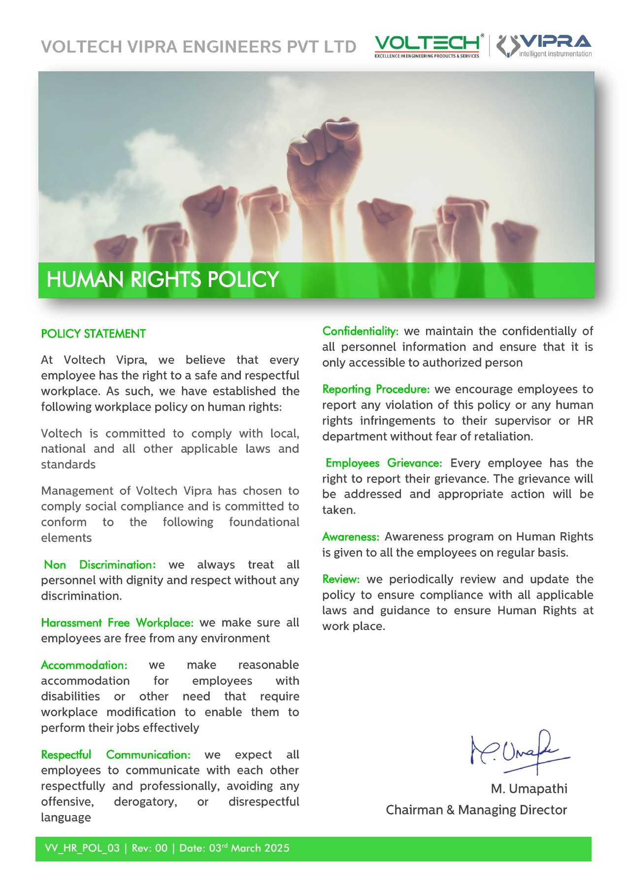 Human Rights Policy