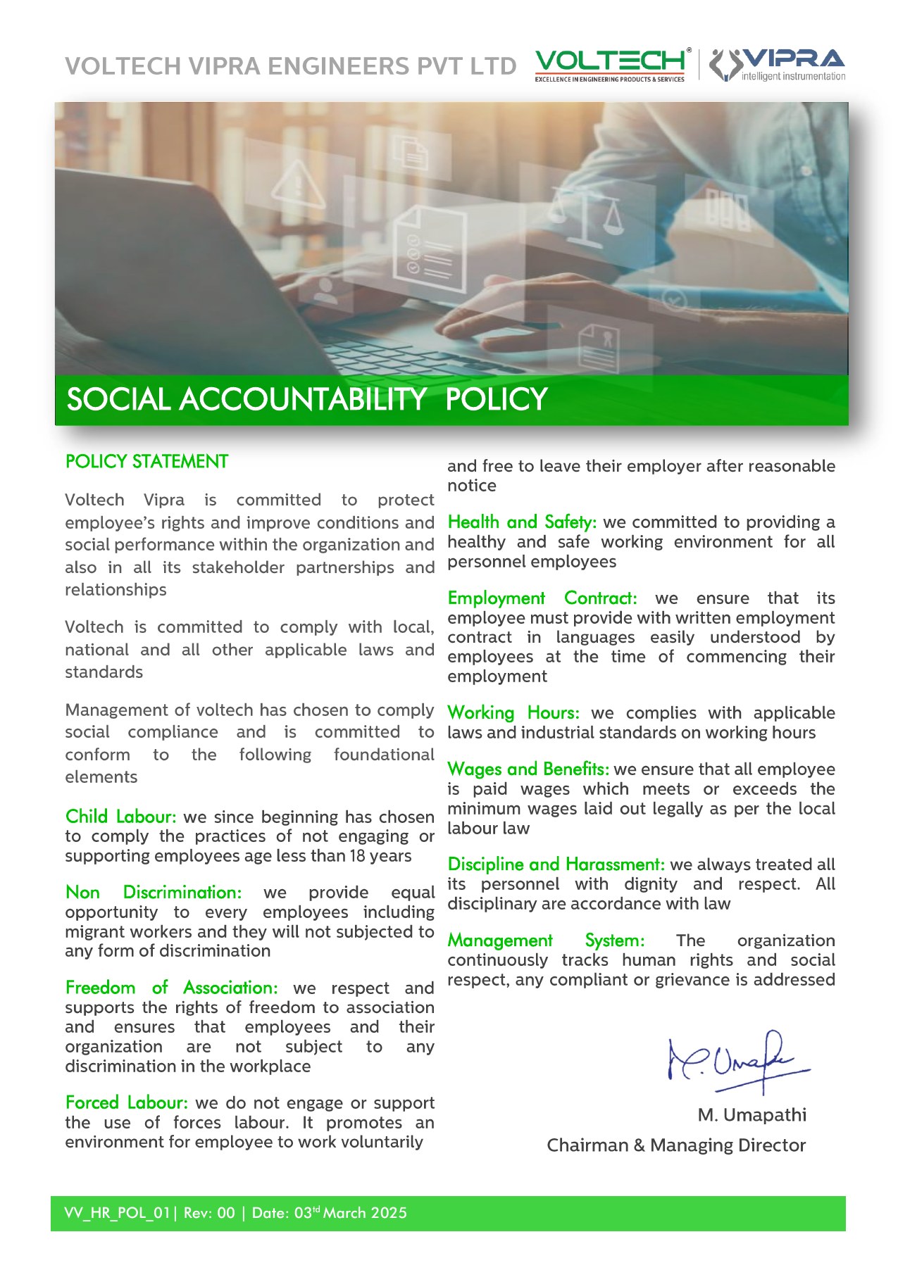 Social Accountability Policy